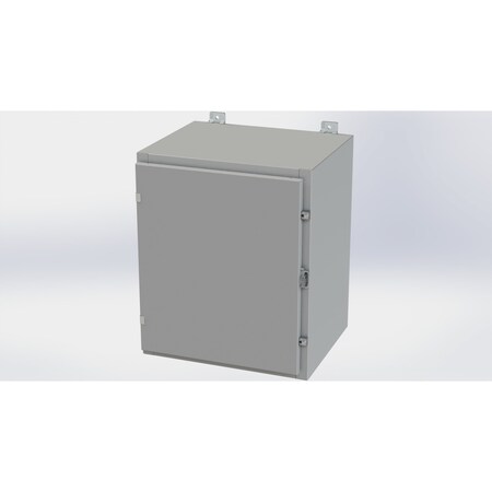 Saginaw Control & Engineering Clamps with Padlock Hasp Electrical Enclosures, 24 in H, 16 in D, 20 in W, NEMA 4, Carbon Steel SCE-24H2016LP